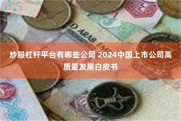 炒股杠杆平台有哪些公司 2024中国上市公司高质量发展白皮书