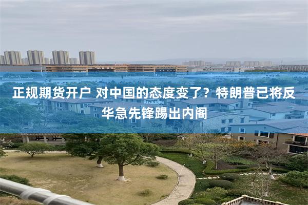 正规期货开户 对中国的态度变了？特朗普已将反华急先锋踢出内阁