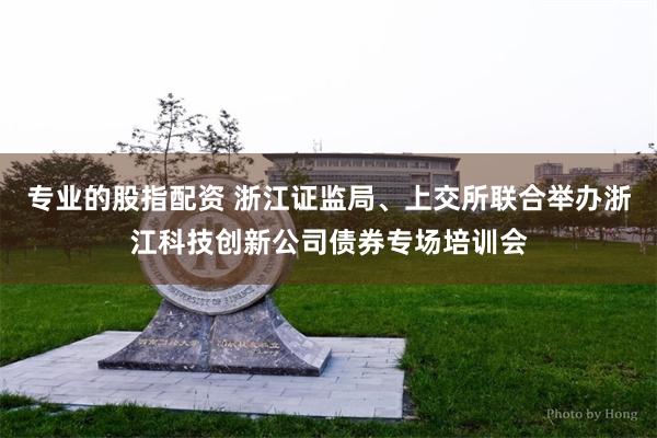 专业的股指配资 浙江证监局、上交所联合举办浙江科技创新公司债券专场培训会