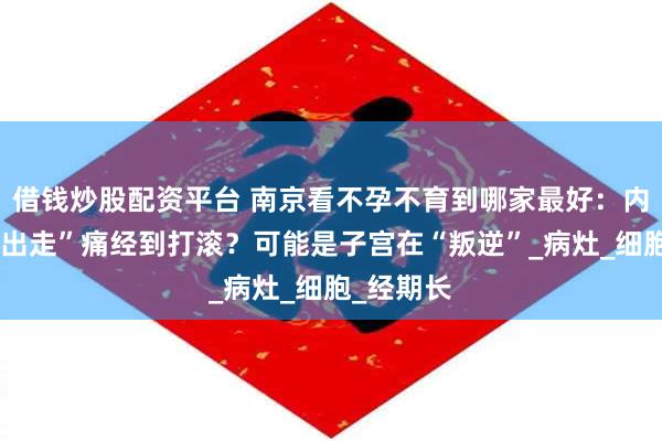 借钱炒股配资平台 南京看不孕不育到哪家最好：内膜“离家出走”痛经到打滚？可能是子宫在“叛逆”_病灶_细胞_经期长